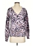Ann Taylor LOFT Animal Print Purple Pullover Sweater Size S - photo 1
