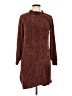 Allison Brittney 100% Polyester Brown Turtleneck Sweater Size L - photo 1