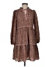 Joy Joy Animal Print Brown Casual Dress Size XS - photo 1