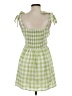 Kittenish Checkered-gingham Green Casual Dress Size S - photo 2