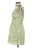 Kittenish Checkered-gingham Green Casual Dress Size S - photo 5