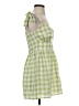 Kittenish Checkered-gingham Green Casual Dress Size S - photo 4
