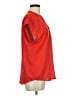 Cynthia Steffe 100% Polyester Red Short Sleeve Blouse Size M - photo 4