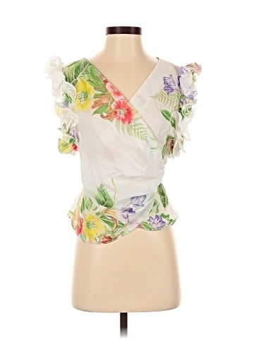 Amanda Uprichard Short Sleeve Blouse (view 1)