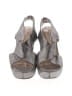 Diane von Furstenberg Metallic Gray Silver Heels Size 9 - photo 2