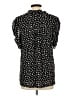 Ember 100% Polyester Black Short Sleeve Blouse Size L - photo 2