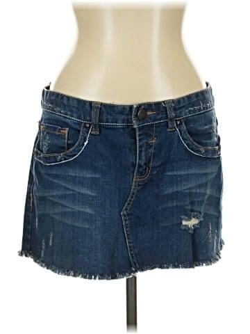 Maurices Denim Skirt (view 1)