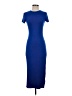 Unbranded Solid Blue Casual Dress Size S - photo 1