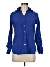 Shein 100% Polyester Blue Long Sleeve Blouse Size M - photo 1