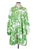 Shein 100% Polyester Tropical Green Casual Dress Size S - photo 1