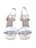 Black Swan Paisley White Silver Wedges Size 11 - photo 2