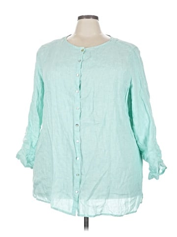 Tahari 3/4 Sleeve Button-Down Shirt (view 1)