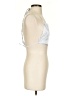 Nasty Gal Inc. 100% Polyester Silver Sleeveless Top Size 4 - photo 4