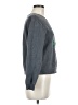 Carven 100% Cotton Graphic Gray Sweatshirt Size M - photo 4