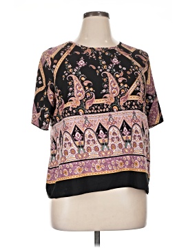 Shein Curve Short Sleeve Blouse