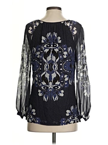 Tory Burch Long Sleeve Silk Top (view 2)