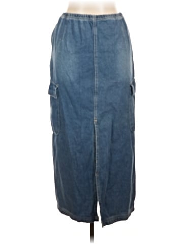 Simple Society Denim Skirt (view 2)