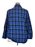 In'Voland Plaid Blue 3/4 Sleeve Button-Down Shirt Size 18 - photo 2