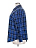 In'Voland Plaid Blue 3/4 Sleeve Button-Down Shirt Size 18 - photo 5