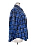 In'Voland Plaid Blue 3/4 Sleeve Button-Down Shirt Size 18 - photo 4