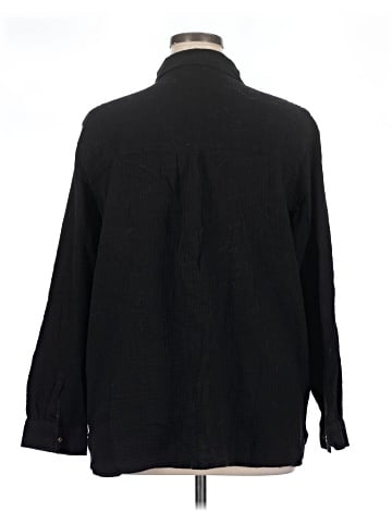 Anne Klein Long Sleeve Button-Down Shirt (view 2)