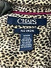 Chaps 100% Cotton Animal Print Brown Long Sleeve Blouse Size M - photo 7