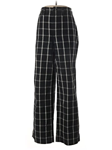 Madewell Slim Emmett Wide-Leg Full-Length Pants in Windowpane Check (view 1)