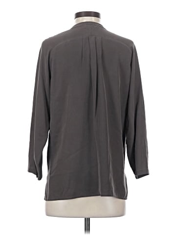 Vince. 3/4 Sleeve Silk Top (view 2)