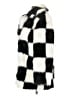 ASOS Checkered-gingham White Faux Fur Jacket Size 4 - photo 5