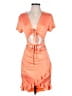 Unbranded Orange Cocktail Dress Size M - photo 1