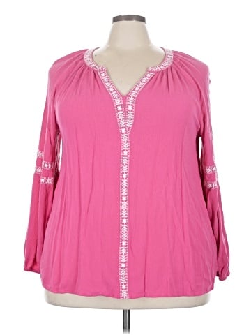 Lane Bryant Long Sleeve Blouse (view 1)