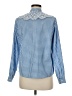 Boden Checkered-gingham Blue Long Sleeve Blouse Size 6 - photo 2