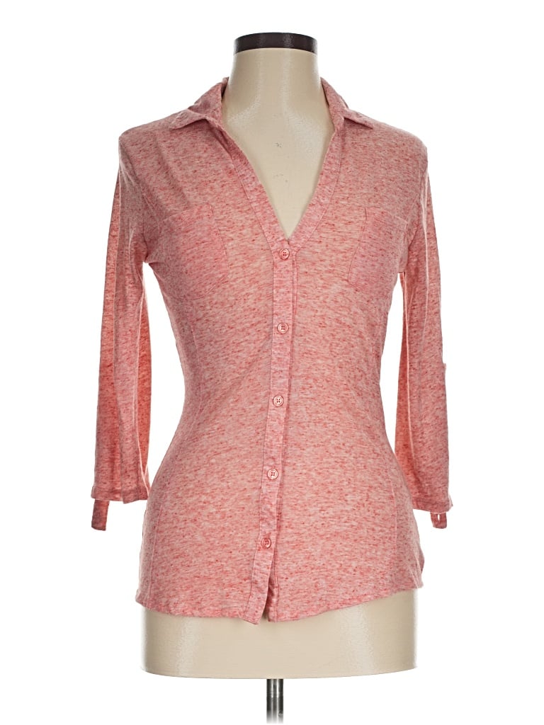 Pre-owned Almost Famous 3/4 Sleeve Blouse In Red