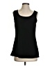 Kasper Solid Black Sleeveless Top Size S - photo 1