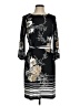 Sandra Darren Print Black Casual Dress Size M (petite) - photo 1