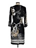 Sandra Darren Print Black Casual Dress Size M (petite) - photo 2