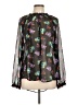 Elle 100% Polyester Black Long Sleeve Blouse Size XL - photo 1