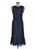 J.Crew Mercantile 100% Polyester Polka Dots Blue Casual Dress Size M - photo 1