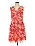 Ambar 100% Polyester Print Orange Cocktail Dress Size L - photo 1
