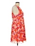 Ambar 100% Polyester Print Orange Cocktail Dress Size L - photo 4