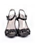 Assorted Brands 100% Leather Black Wedges Size EU 40 - photo 2