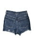 Express Hearts Blue Denim Shorts Size 00 - photo 2