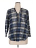 Always Indigo 100% Polyester Blue 3/4 Sleeve Blouse Size 1X - photo 1