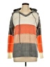 Unbranded 100% Acrylic Color Block Orange Pullover Sweater Size L - photo 1