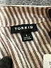 Torrid Stripes Tan Long Sleeve Blouse Size 1X Plus (1) - photo 7