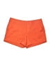 Calvin Klein 100% Polyester Solid Orange Shorts Size 6 - photo 1