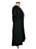 Unbranded Solid Black Casual Dress Size L - photo 4
