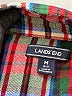 Lands' End 100% Cotton Plaid Red Long Sleeve Button-Down Shirt Size 10 - 12 - photo 3