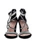 Top Moda Black Silver Sandals Size 6 1/2 - photo 2