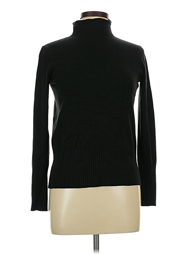 Pre-owned French Connection Turtleneck Sweater In Black